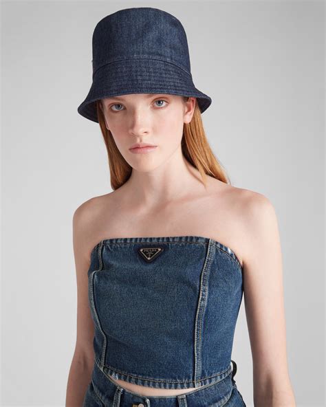 prada denim bustier|Women's Denim .